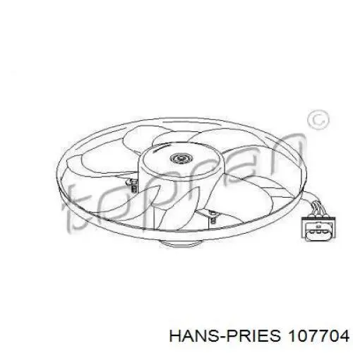 107704 Hans Pries (Topran) Electroventilador del motor