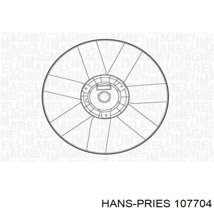 Ventilador de radiador Hans Pries (Topran) 107704 precio, desde 62,43 EUR