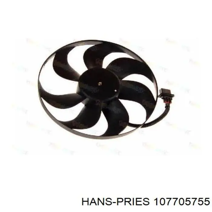 107 705 755 Hans Pries (Topran) ventilador (rodete +motor refrigeración del motor con electromotor completo)