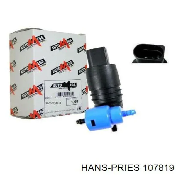 Bomba-motor de limpiaparabrisas delantero/trasero Hans Pries (Topran) 107819