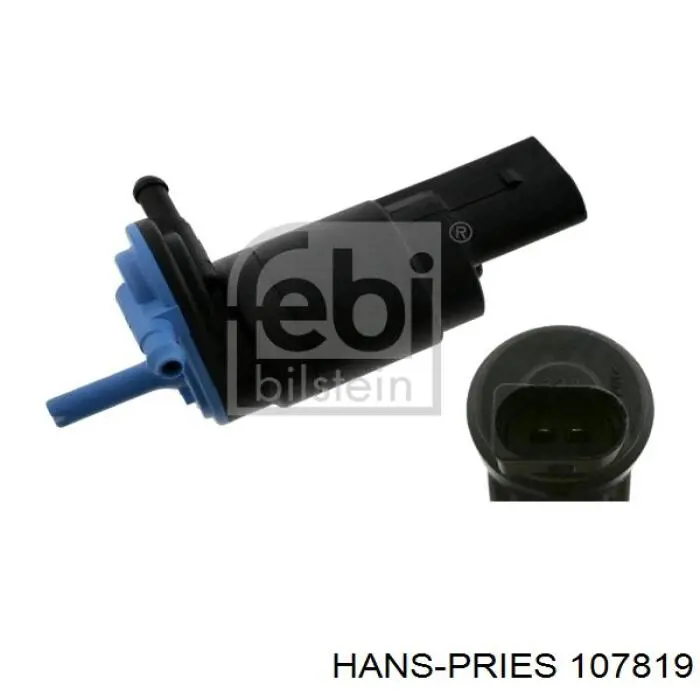 Comprar 107819 Hans Pries (Topran) Bomba-motor de limpiaparabrisas delantero/trasero