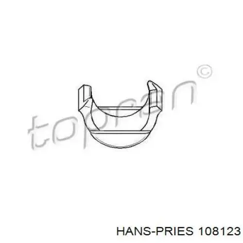 108 123 Hans Pries (Topran) casquillo del soporte de barra estabilizadora trasera