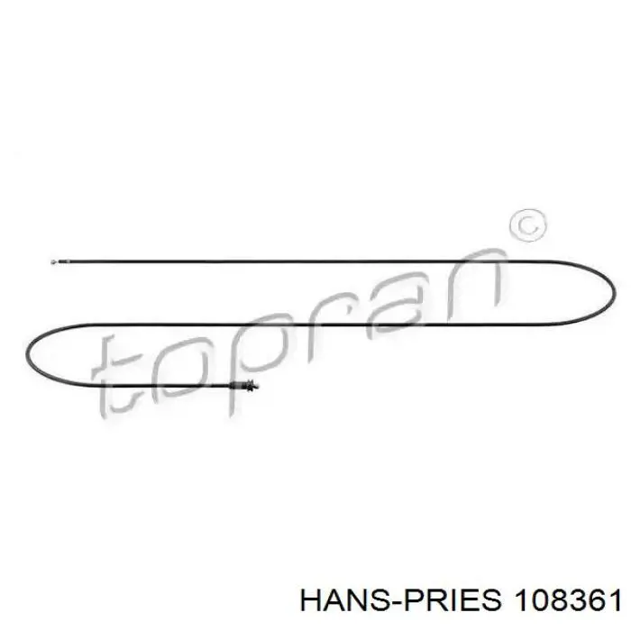 108361 Hans Pries (Topran) cable de capó del motor