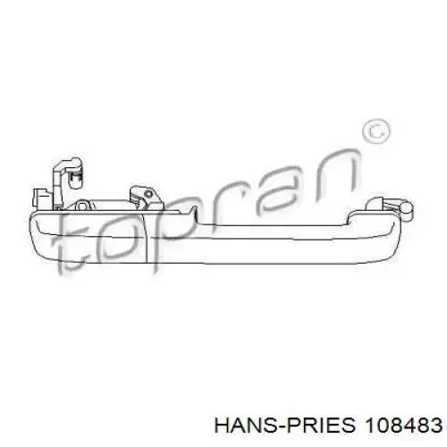 108483 Hans Pries (Topran) tirador de puerta exterior trasero derecho