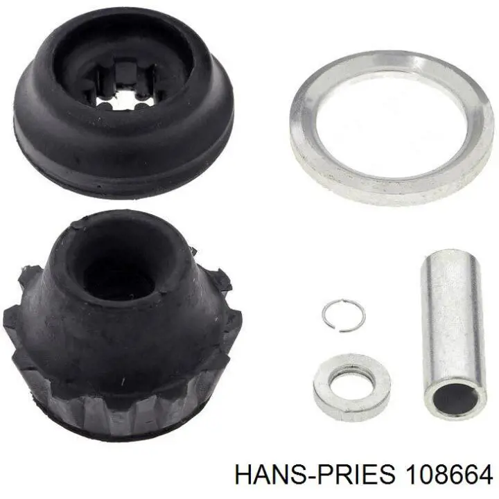 108 664 Hans Pries (Topran) soporte amortiguador trasero