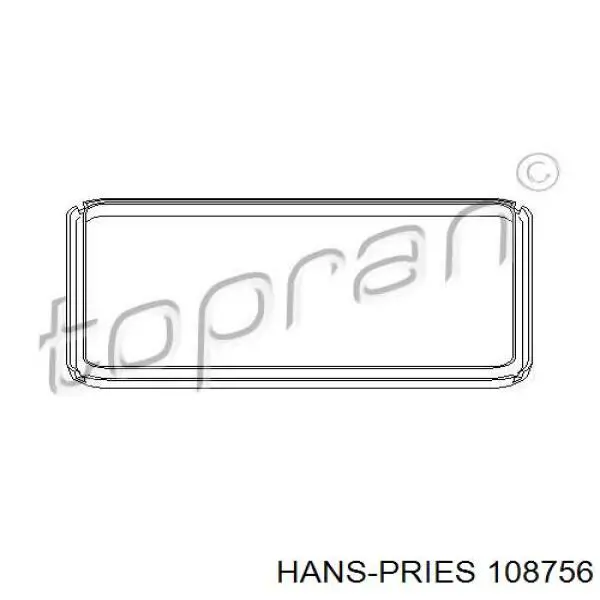 108756 Hans Pries (Topran) junta, cárter de aceite, caja de cambios