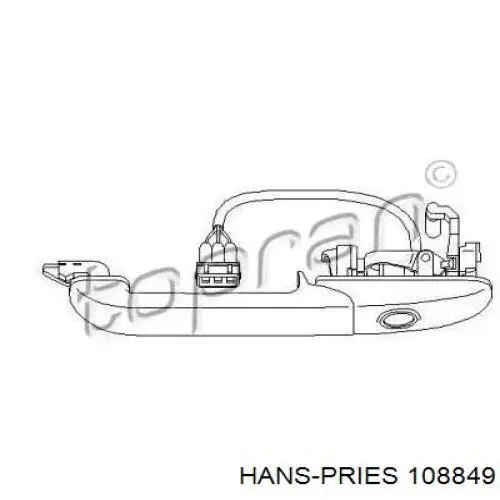 108849 Hans Pries (Topran) tirador de puerta exterior delantero izquierda