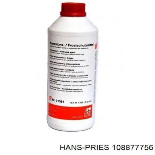 108877756 Hans Pries (Topran) brida del sistema de refrigeración (triple)