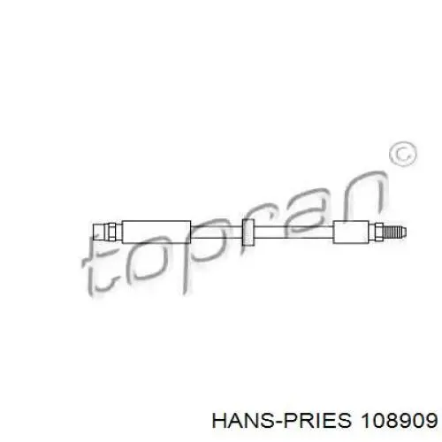 108909 Hans Pries (Topran) tubo flexible de frenos trasero