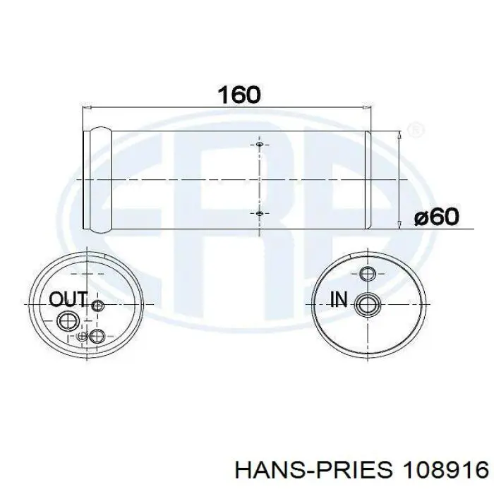 108 916 Hans Pries (Topran) receptor-secador del aire acondicionado