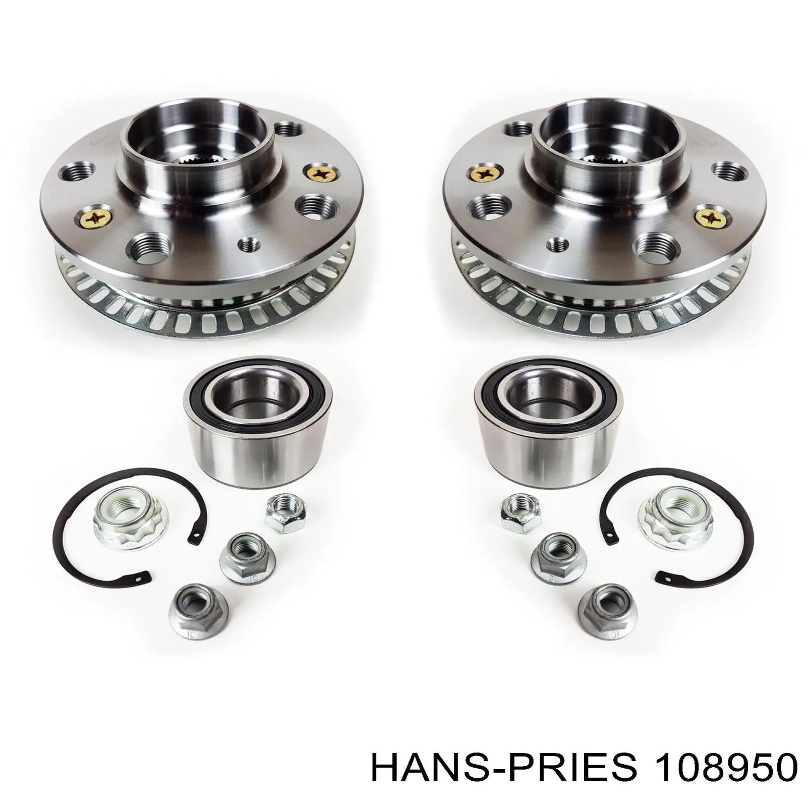 108950 Hans Pries (Topran) cubo de rueda trasero