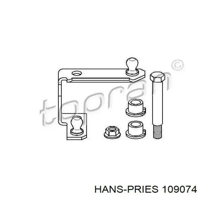 Comprar 109074 Hans Pries (Topran) Soporte de la palanca selectora de la caja de cambios