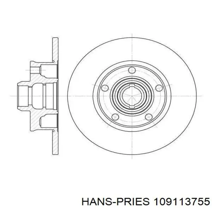 109 113 755 Hans Pries (Topran) anillo sensor, abs