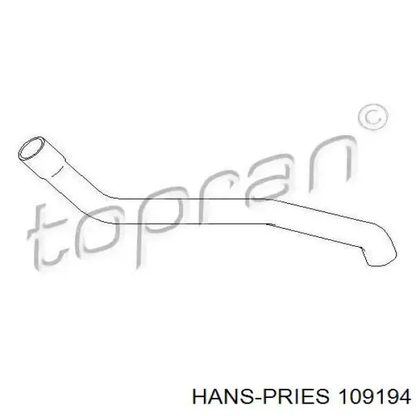 109194 Hans Pries (Topran) tubería de radiador arriba