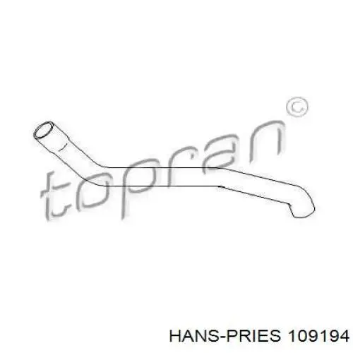 Manguera superior del radiador Hans Pries (Topran) 109194 precio, desde 6,34 EUR