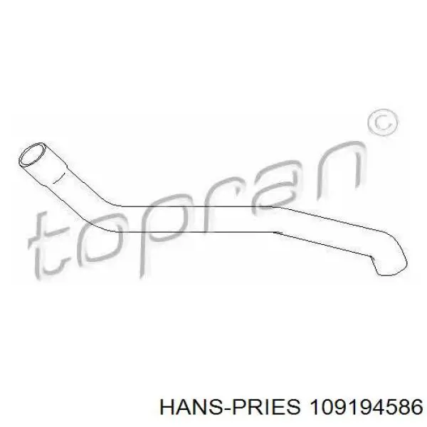 109 194 586 Hans Pries (Topran) tubería de radiador arriba