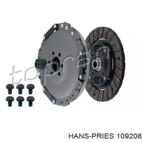 109 208 Hans Pries (Topran) kit de embrague (3 partes)