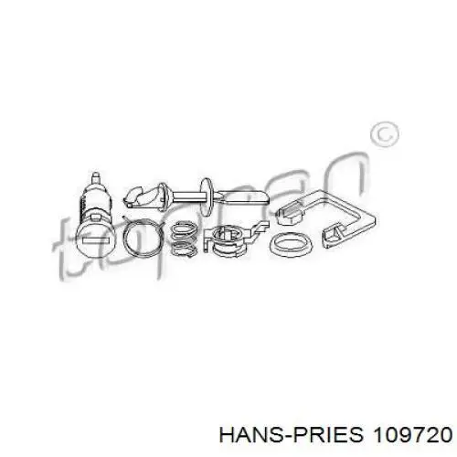 109720 Hans Pries (Topran) cilindro de cerradura de puerta delantera