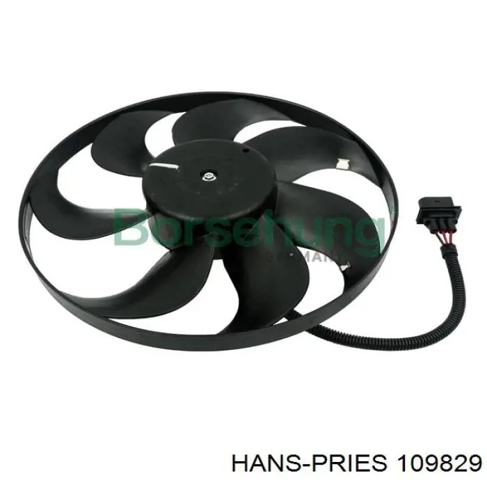 109 829 Hans Pries (Topran) ventilador (rodete +motor refrigeración del motor con electromotor completo)