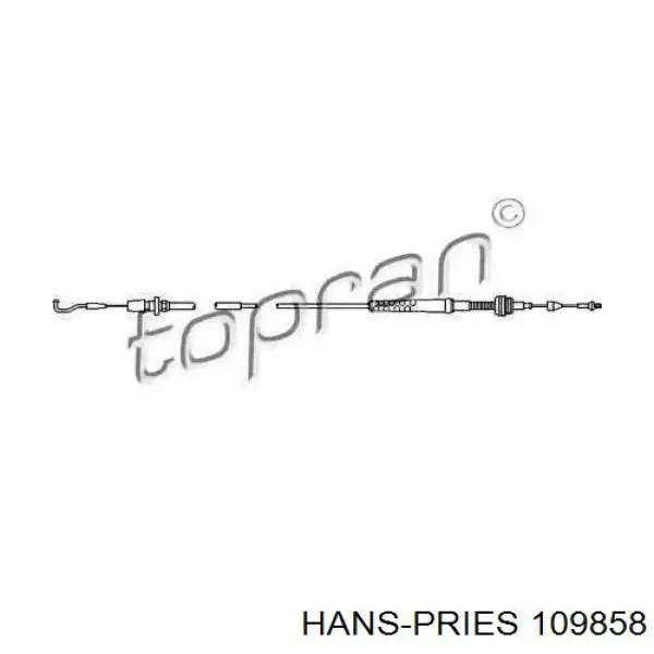 109858 Hans Pries (Topran) silga de acelerador