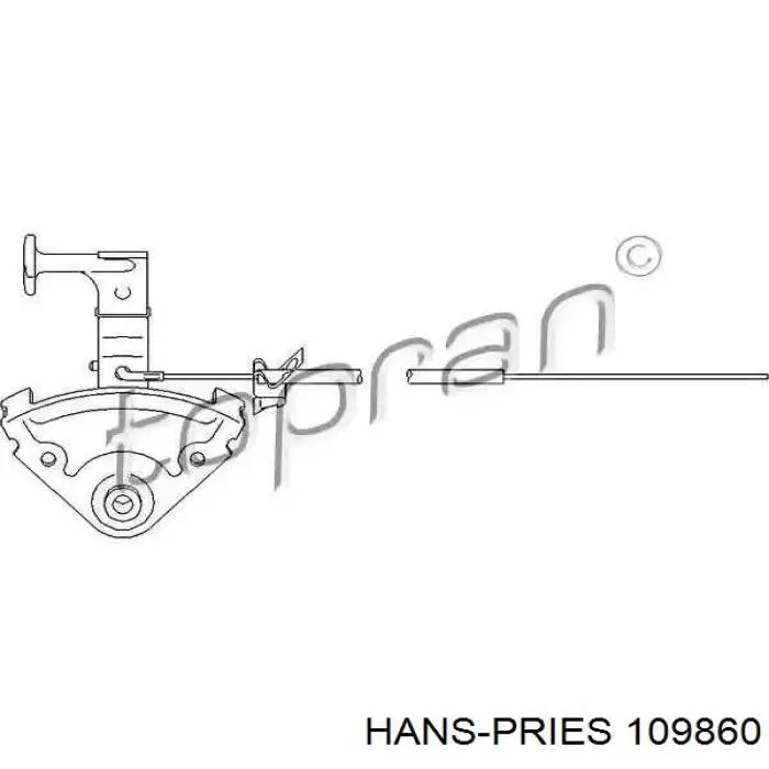 109860 Hans Pries (Topran) cable de capó del motor
