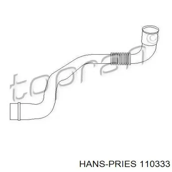 110333 Hans Pries (Topran) tubo de ventilacion del carter (separador de aceite)