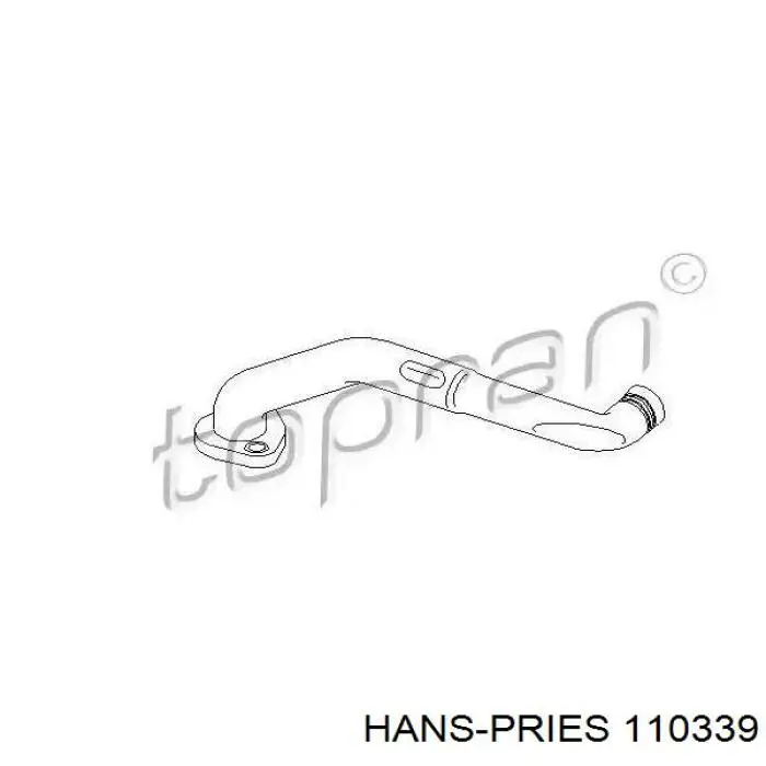 Comprar 110339755 Hans Pries (Topran) Tubo del sistema de recirculación de gases de escape EGR