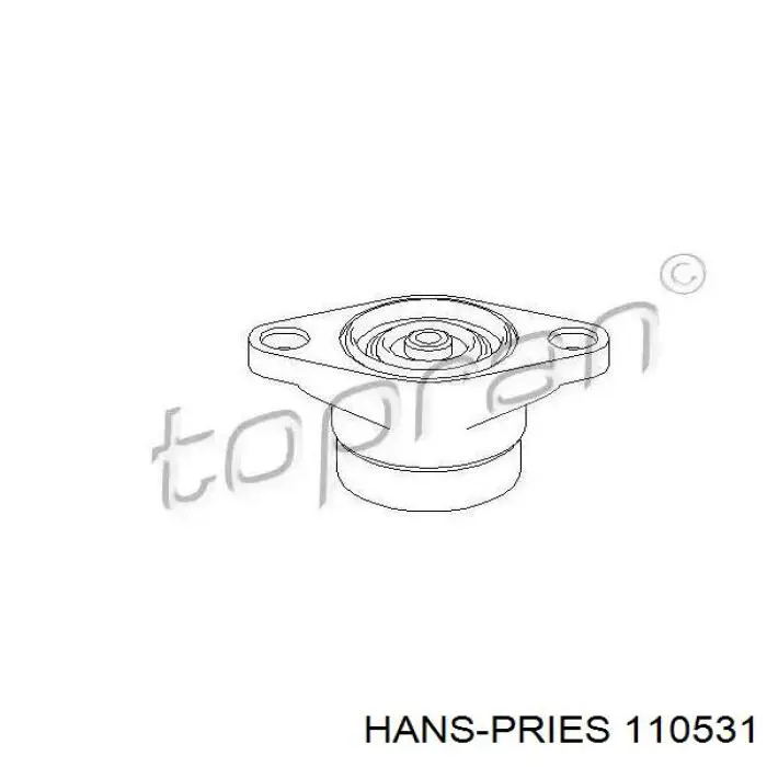 Cazoleta de amortiguador trasero Hans Pries (Topran) 110531 precio, desde 20,22 EUR