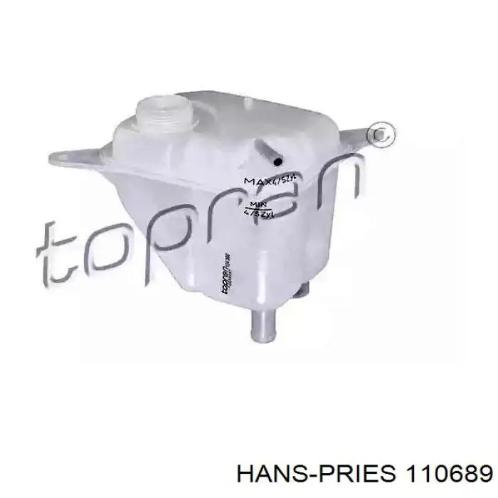 Depósito de bomba de dirección hidráulica 110689 Hans Pries (Topran)
