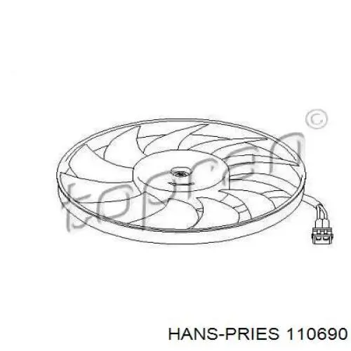 Ventilador de radiador Hans Pries (Topran) 110690 precio, desde 79,45 EUR