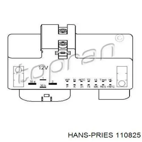 110 825 Hans Pries (Topran) control de velocidad de el ventilador de enfriamiento (unidad de control)