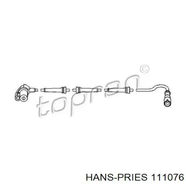 111076 Hans Pries (Topran) sensor abs trasero derecho