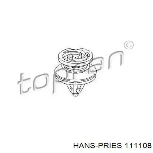 111 108 Hans Pries (Topran) clips fijación, revestimiento puerta