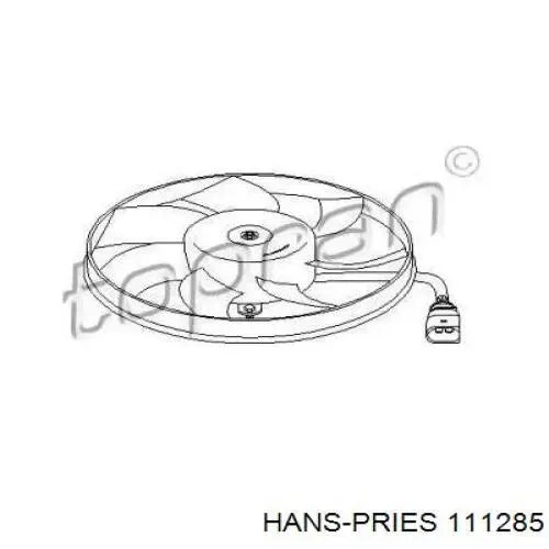 111285 Hans Pries (Topran) ventilador (rodete +motor refrigeración del motor con electromotor derecho)