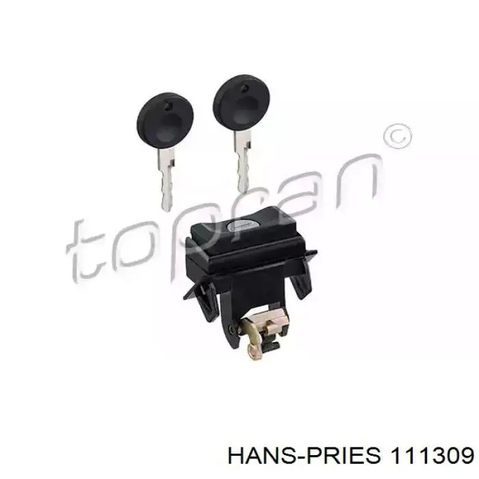 111309 Hans Pries (Topran) boton de accion de bloqueo de la tapa maletero (3/5 puertas traseras)