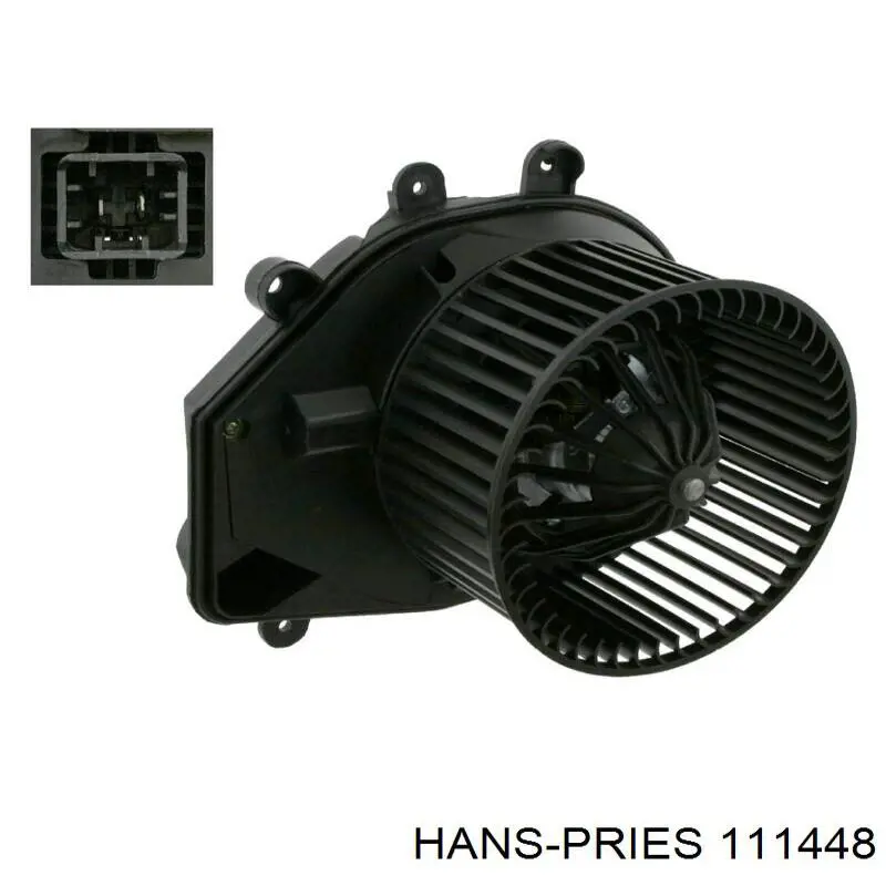 111 448 Hans Pries (Topran) motor eléctrico, ventilador habitáculo