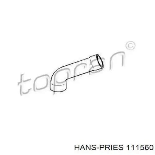 111560 Hans Pries (Topran) tubo flexible de aire de sobrealimentación superior