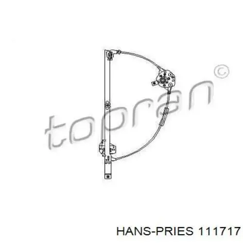 Comprar 111717 Hans Pries (Topran) Mecanismo de elevalunas delantero izquierdo