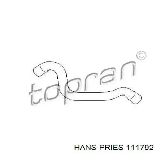 111792 Hans Pries (Topran) Manguera superior del radiador