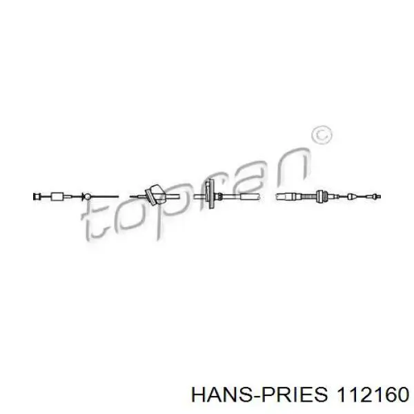 Cable del acelerador Hans Pries (Topran) 112160 precio, desde 15,94 EUR