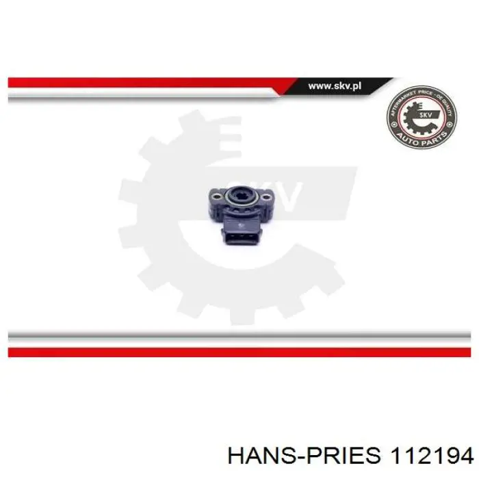 Sensor, posición mariposa Hans Pries (Topran) 112194 precio, desde 18,79 EUR
