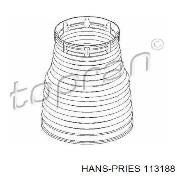 Comprar 113188 Hans Pries (Topran) Fuelle, amortiguador delantero