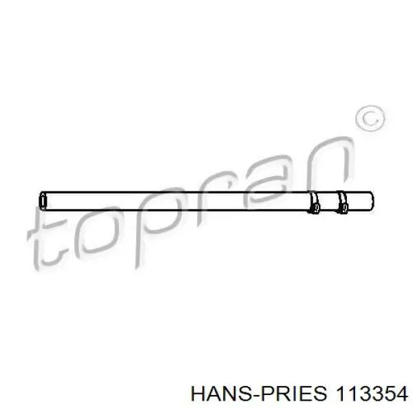 113354 Hans Pries (Topran) manguera hidráulica, dirección, de radiador a depósito