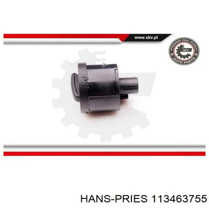 113 463 755 Hans Pries (Topran) interruptor de faros para "torpedo"