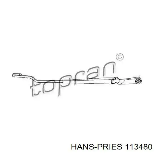 Comprar 113480 Hans Pries (Topran) Brazo del limpiaparabrisas, luna delantera