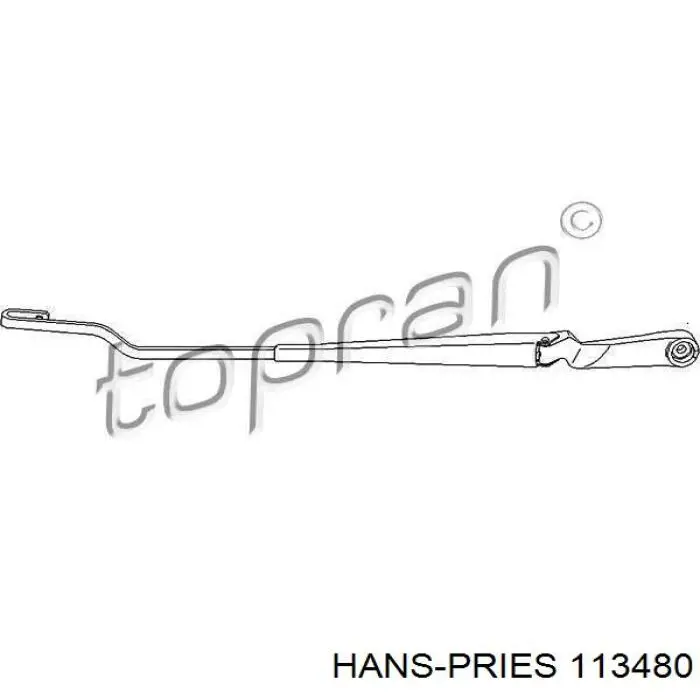 Brazo de limpiaparabrisas Hans Pries (Topran) 113480 precio, desde 16,81 EUR