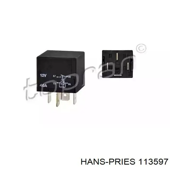 113597 Hans Pries (Topran) Regulador de velocidad del ventilador de refrigeración (unidad de control)