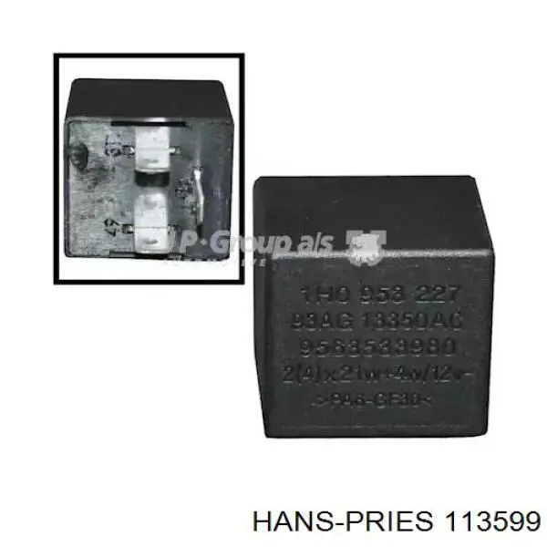 Comprar 113599 Hans Pries (Topran) Relé de bomba eléctrica de combustible