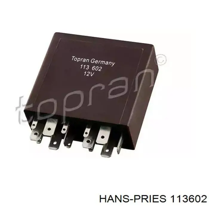 Comprar 113602 Hans Pries (Topran) Relé de intermitencia del limpiaparabrisas