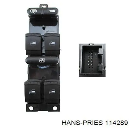 114289 Hans Pries (Topran) interruptor de elevalunas delantera izquierda